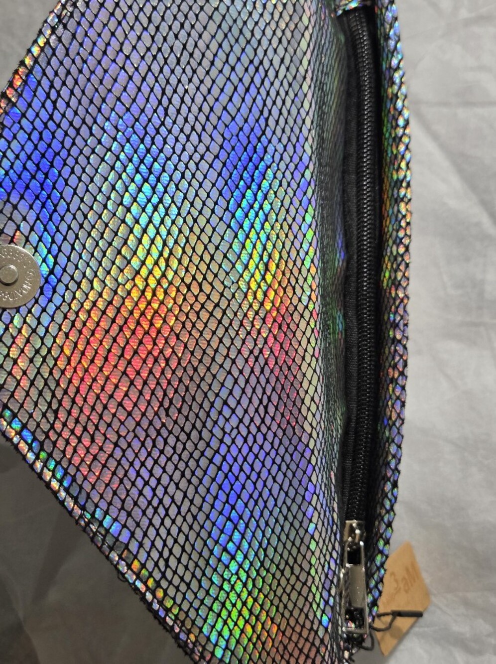 Hello 3am Iridescent Holographic Envelope Clutch - Multicolor - Picture 12 of 12